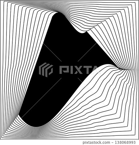 Square line frame blend effect. Technology concept design Square line frame blend effect. Technology concept design 138068993