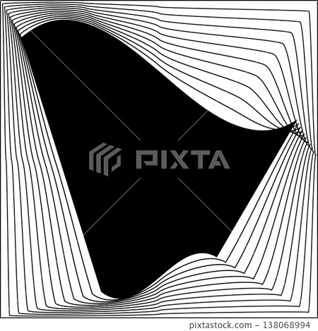 Square line frame blend effect. Technology concept design Square line frame blend effect. Technology concept design 138068994