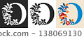 Capital Letter O With Floral Pattern 138069130