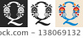 Capital Letter Q With Floral Pattern 138069132