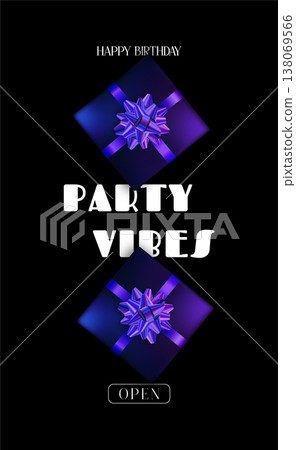 Bold text and vibrant colors 138069566