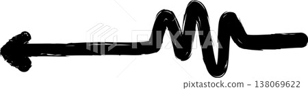 Arrows paint brush. Object for design use Arrows paint brush. Object for design use 138069622