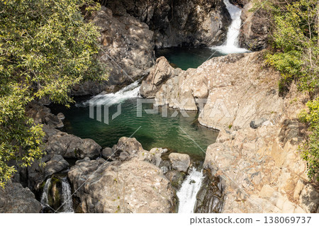 Triple Waterfall in Kagoshima Prefecture's Prefectural Forest 138069737