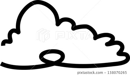 Clouds icon collection. Doodle bold line Clouds icon collection. Doodle bold line 138070265