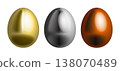 Golden eggs, silver eggs, bronze eggs 138070489
