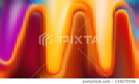 Abstract glowing glass ripple texture with vibrant gradient background Abstract glowing glass ripple texture with vibrant gradient background 138070506