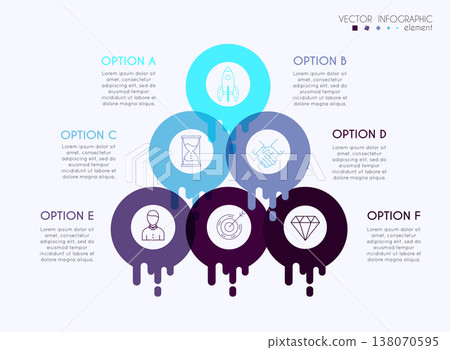 Vector info graphics for your business presentations. Can be used for website layout, numbered banners, diagram, horizontal cutout lines, web design. 138070595