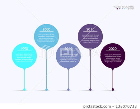 Vector info graphics for your business presentations. Can be used for website layout, numbered banners, diagram, horizontal cutout lines, web design. 138070738