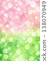 Glittery pink and green background material 138070949