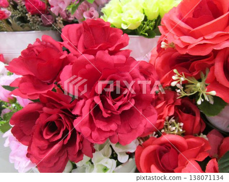 多彩人造花花束 多彩人造花花束 138071134
