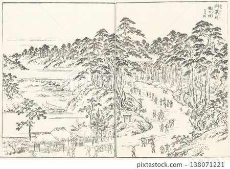 Illustrated Guide to Famous Places of Edo: Shinano Slope Illustrated Guide to Famous Places of Edo: Shinano Slope 138071221