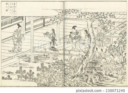 Edo Meisho Zue (Illustrated Guide to Famous Places of Edo): Illustration of the Birth of Ryōkai Shōnin, Founder of Zenpuku-ji Temple Edo Meisho Zue (Illustrated Guide to Famous Places of Edo): Illustration of the Birth of Ryōkai Shōnin, Founder of Zenpuku-ji Temple 138071240