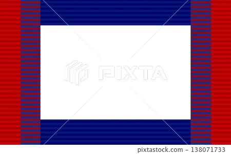 Border pattern frame, white space, red, blue 138071733