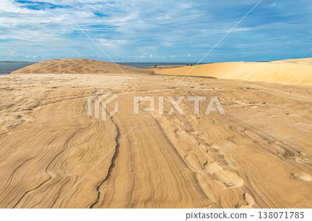 Dunas do Mouro at Ilha do Caju, Ilha das Canarias, Brazil. Delta do Parnaiba and Delta das Americas Dunas do Mouro at Ilha do Caju, Ilha das Canarias, Brazil. Delta do Parnaiba and Delta das Americas 138071785