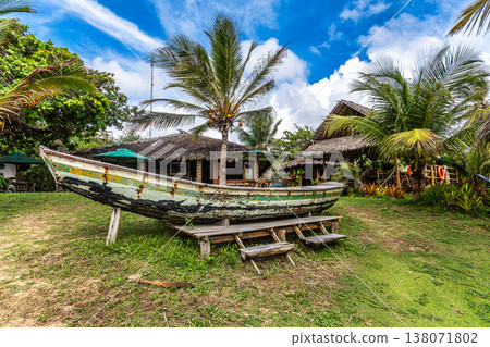 Typical Jungle lodge located at Ilha das Canarias, Brazil. Delta do Parnaiba and Delta das Americas. Typical Jungle lodge located at Ilha das Canarias, Brazil. Delta do Parnaiba and Delta das Americas. 138071802