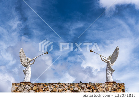 Christ The Redeemer at Terra Santa Square in Parnaiba, Piaui Brazil. Religion Background. 138071815