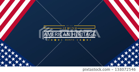 Jewish American Heritage Month Star Design 138072546