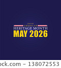 Jewish American Heritage Month May 2026 Bold design 138072553