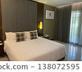 Elegant hotel bedroom interior 138072595