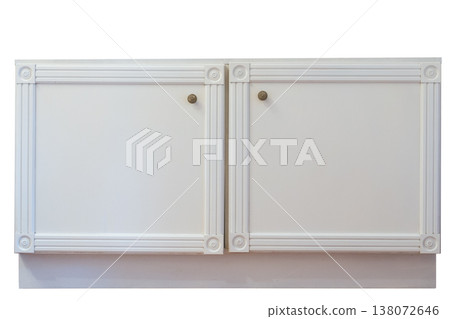 A bedside table with two doors. A bedside table with two doors. 138072646