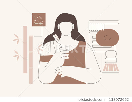 Use natural materials isolated cartoon vector illustrations. Use natural materials isolated cartoon vector illustrations. 138072662