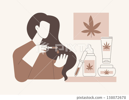 CBD all purpose oil isolated cartoon vector illustrations. CBD all purpose oil isolated cartoon vector illustrations. 138072678