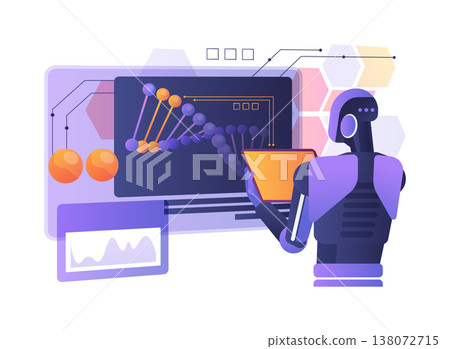 Epigenetic Methylation Analysis abstract concept vector illustration. Epigenetic Methylation Analysis abstract concept vector illustration. 138072715