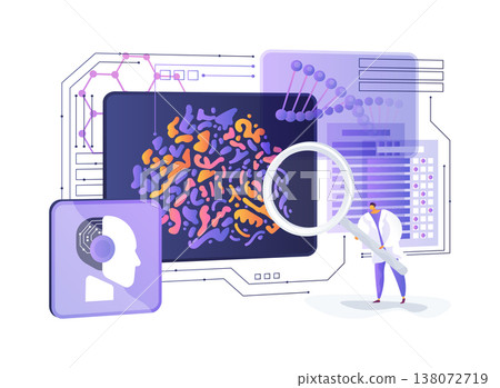 Microbiome Diversity Mapping abstract concept vector illustration. Microbiome Diversity Mapping abstract concept vector illustration. 138072719