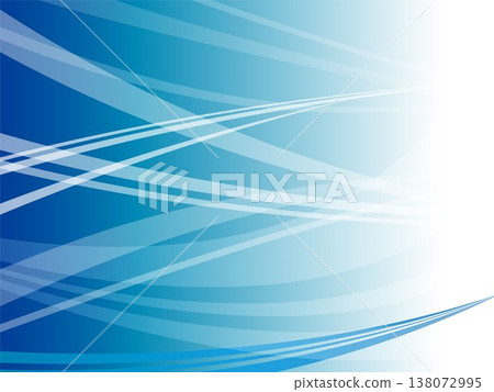 時尚的抽象背景，飾以充滿活力的藍色波浪圖案。 138072995
