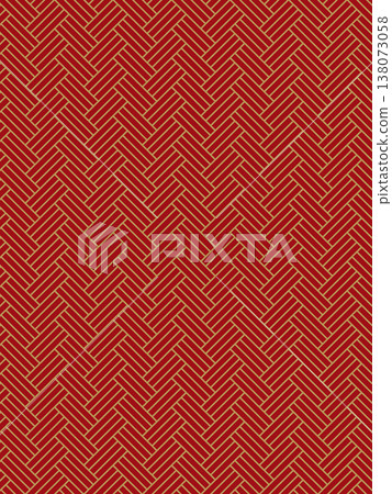 Counterfeit gold and a crimson cypress fence pattern background. Counterfeit gold and a crimson cypress fence pattern background. 138073058