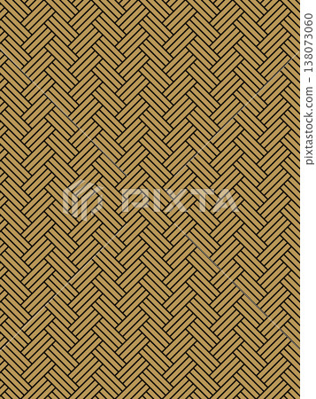 Black and counterfeit gold cypress fence pattern background Black and counterfeit gold cypress fence pattern background 138073060