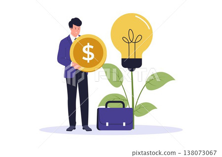 Angel Investor Supporting Early Stage Startup Business Angel Investor Supporting Early Stage Startup Business 138073067