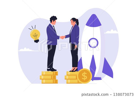 Venture Capital Investment and Startup Growth Concept 138073073