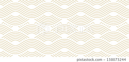 Geometry Abstract Wave Water Pattern Retro Background 138073244