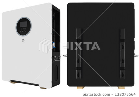 White laptop power adapter with cable on a white background, on a white background in isolation White laptop power adapter with cable on a white background, on a white background in isolation 138073564