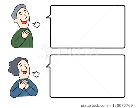 An illustration of a comforting elderly man and woman. An illustration of a comforting elderly man and woman. 138073769