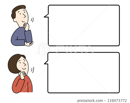 An illustration of a man and a woman nodding in agreement while listening to an explanation. An illustration of a man and a woman nodding in agreement while listening to an explanation. 138073772
