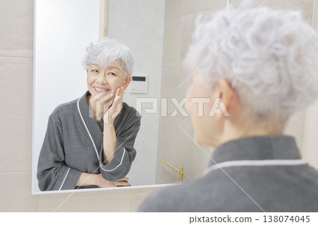 Senior Women Skin Care Senior Women Skin Care 138074045
