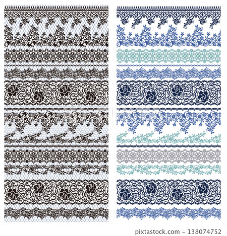 靈感源自蕾絲網布的無縫圖案。 138074752