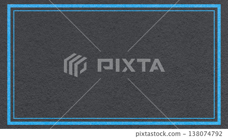 Textured black paper background with bright blue double frame border and copy space for banner, presentation, template Textured black paper background with bright blue double frame border and copy space for banner, presentation, template 138074792