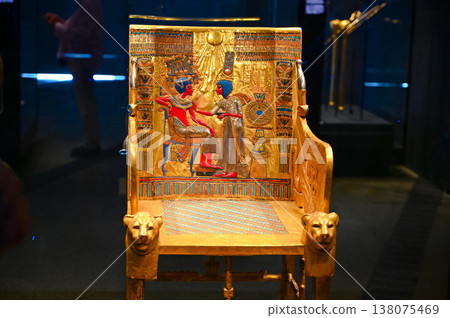 Tutankhamun's throne, Grand Egyptian Museum 138075469