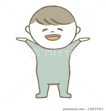 Happy baby (light blue) Happy baby (light blue) 138077951