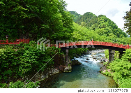 Nikko Futarasan Shrine Shinkyo Summer view Nikko Futarasan Shrine Shinkyo Summer view 138077976
