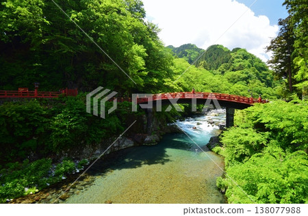 Nikko Futarasan Shrine Shinkyo Summer view Nikko Futarasan Shrine Shinkyo Summer view 138077988