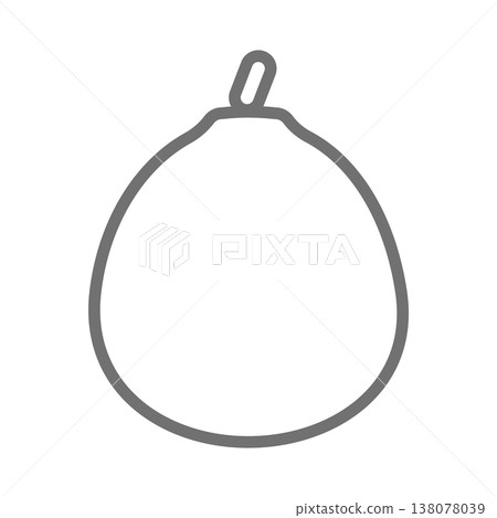 番石榴的簡單線條畫插圖 番石榴的簡單線條畫插圖 138078039