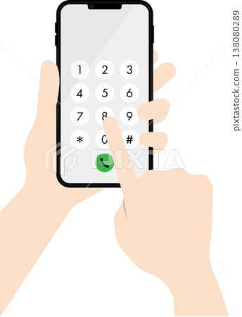 你用手指按下按鈕,即可在智慧型手機上撥打電話。 你用手指按下按鈕,即可在智慧型手機上撥打電話。 138080289