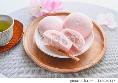 蓬鬆的櫻花饅頭 蓬鬆的櫻花饅頭 138080437