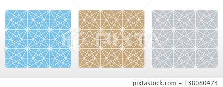 Set of abstract geometric patterns. Seamless vector backgrounds. Colored ornaments Graphic modern patterns Simple lattice graphic design Set of abstract geometric patterns. Seamless vector backgrounds. Colored ornaments Graphic modern patterns Simple lattice graphic design 138080473