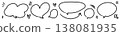 Hand-drawn speech bubble set vector illustration 138081935