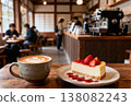 Old private house cafe cake set 138082243